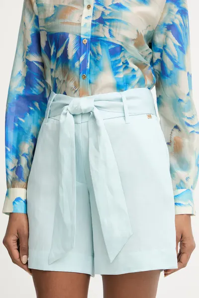 Marciano by Guess pantaloni scurți eleganți pentru femei, cu amestec de in JANE