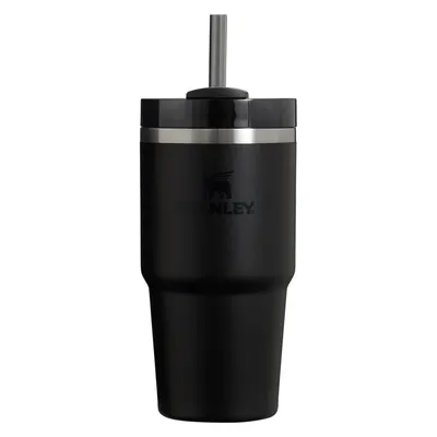Termos negru cu pai din oțel inoxidabil 600 ml Quencher H2.0 FlowState Tumbler Black – Stanley