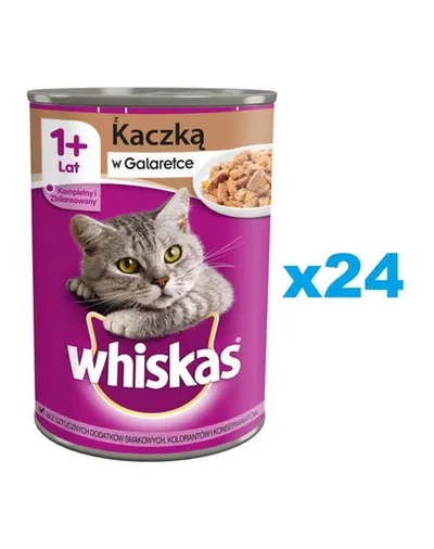 Conserve WHISKAS Adult 24x400 g rata in aspic hrana umeda pisici adulte