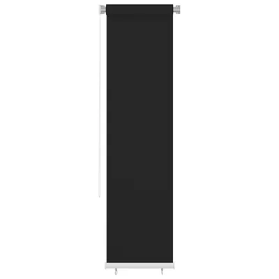 vidaXL Jaluzea tip rulou de exterior, 65 (l) x 230 (î) cm, neagră, HDPE