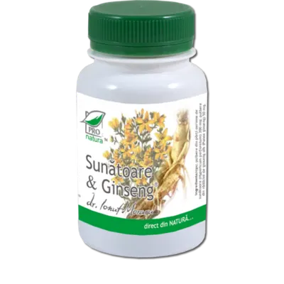 Sunatoare si Ginseng, 150 capsule, Pro Natura