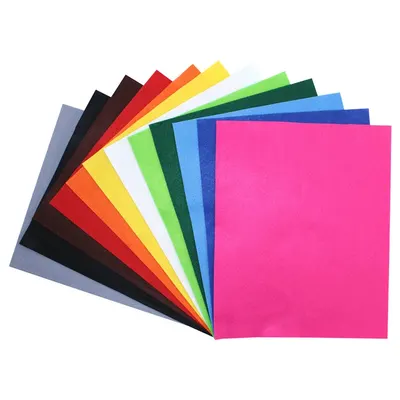 Fetru uni - 12 culori asortate, 24 x 30 cm