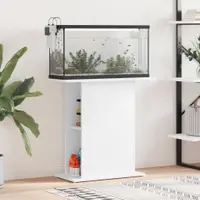 vidaXL Suport pentru acvariu, alb, 75x36x72,5 cm, lemn stratificat