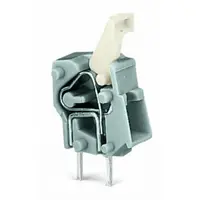 Stackable PCB terminal block; push-button; 2.5 mm²; Pin spacing 5/5.08 mm; 1-pole; suitable for Ex-e applications; CAGE CLAMP®; commoning option; 2,50 mm²; light gray
