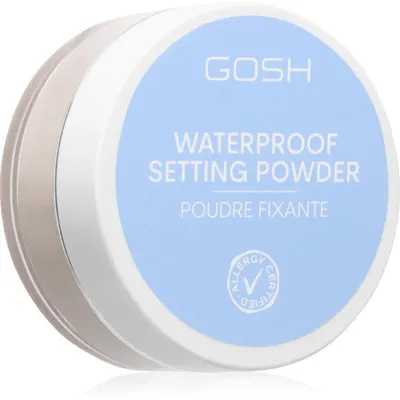 GOSH COPENHAGEN Waterproof Setting Powder pudra de fixare, rezistenta la umiditate culoare 001 Transparent 7 g