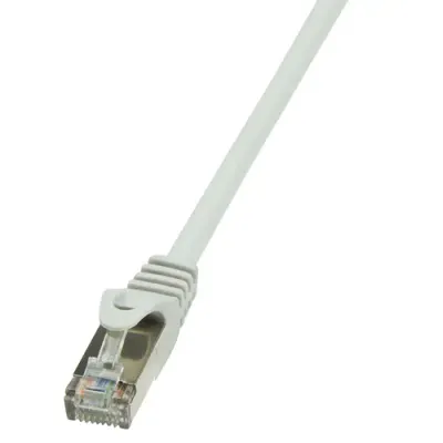 Cablu S/FTP LOGILINK Cat5e, cupru-aluminiu, 0.5 m, gri, AWG26, dublu ecranat CP1022D