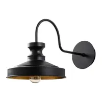 Aplică de perete neagră ø 22 cm Kiruna – Opviq lights
