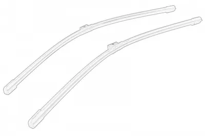 Lamela stergator plat Fata (2buc) 650 600mm potrivit MERCEDES potrivit MERCEDES SPRINTER 3,5-T (B907), SPRINTER 3,5-T (B907, B910), SPRINTER 3-T (B907), SPRINTER 3-T (B910) 02.18