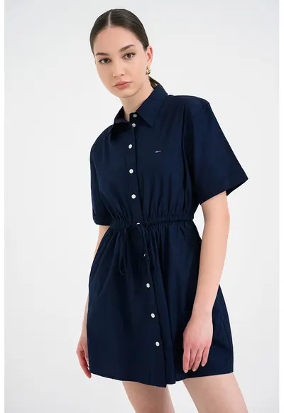 Rochie-camasa mini - Bleumarin stins