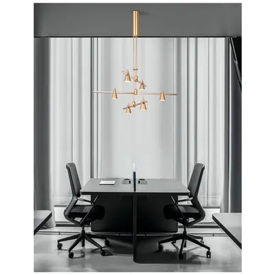 Sistem iluminat pe sina DECORATIVE MAGNETIC Magnetic Linear Structure Satin Auriu Aluminiu IP20 Included Driver 100 Wat AC220-240V Output 24V DC