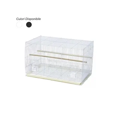 Colivie Pasari Mari D610 Black/ White, 76x45x45(H) cm