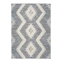 Covor Universal Cheroky Merto, 115 x 170 cm, alb - gri