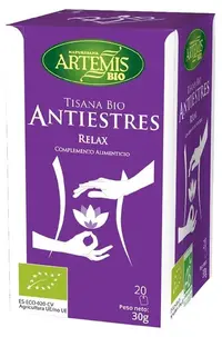 Ceai bio calmant antistres cu tei, roiniță și verbină de lămâie, 20 plicuri filtrante, Artemis Bio