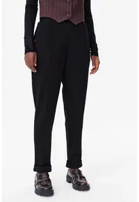 Pantaloni cu buzunare oblice si pensa Shazam