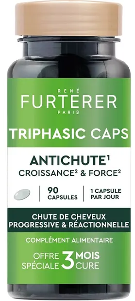 René Furterer Triphasic Supliment alimentar împotriva căderii părului, 90 capsule