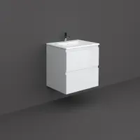 Mobilier suspendat incastrabil pentru lavoar, Joy-Base, 60 cm alb, Rak