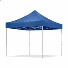 Cort tip pavilion metalic pentru gradina, cadru alb, impermeabil 3×3 metri, albastru Z-TOOLS / ZTS8470 Engros