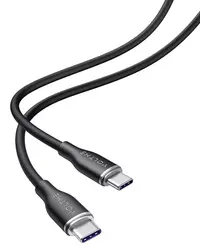 Cablu Voltme - Moss CTC 3A, USB-C/USB-C, 1 m, negru