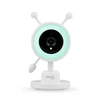 Video monitor, Lionelo, Babyline 3.4, Ecran LCD de 3.5 inch, Raza de actiune pana la 300 m, Conectare 4 camere, Autonomie 8 h, Lampa RGB incorporata, Cantece de leagan, Zoom 4X, Mod nocturn, Alb