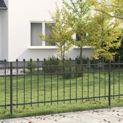 vidaXL Zăbrele in Formă de Inel TILBURG 200 x 130 cm Negru