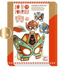 Set creativ Djeco - Măști de super robot DIY