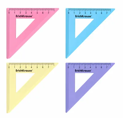 Echer plastic ErichKrause pastel 45°/7cm
