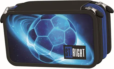 Penar cu accesorii St. Right Cosmic Soccer - 3 fermoare