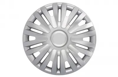 Set 4 bucati capac roata model Alpha, 14inch, culoare argintiu