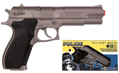 Jucărie pentru copii Gonher - Pistol de polițist cu capse și sunet