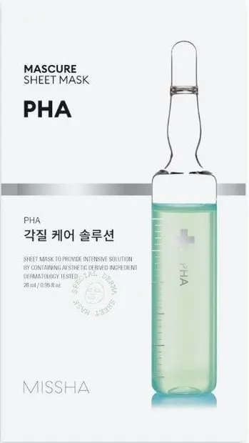Missha Mascure Mască de față cu folie Peeling Solution PHA, 28 ml