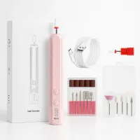 Pila Electrica Profesionala pentru Unghii 6 in 1 – Reincarcabila USB, Roz, FZ003