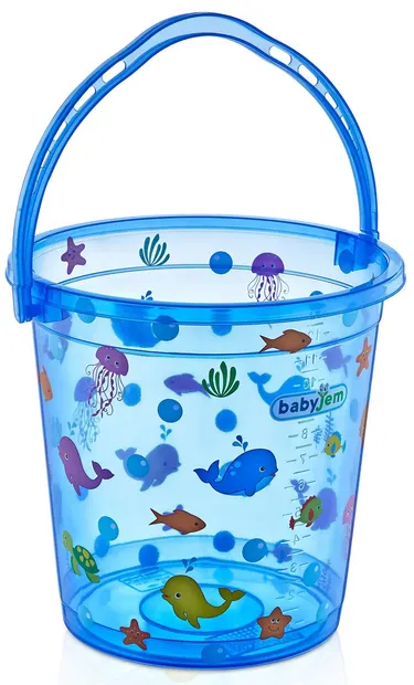 Găleată de clătire BabyJem - albastru, 14 L