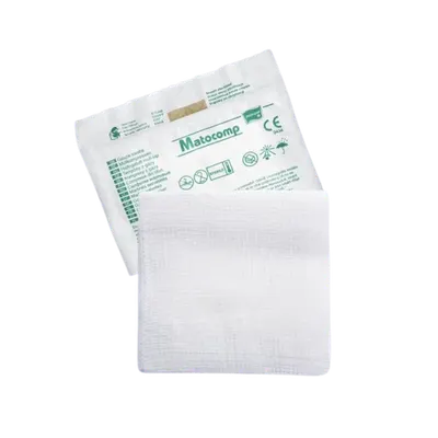 Comprese sterile tifon blister 8 straturi 17 fire 5x5cm, 3 bucati, Matopat