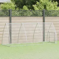 Gossi cotet pentru pasari, gri, 300x105x120 cm, otel galvanizat
