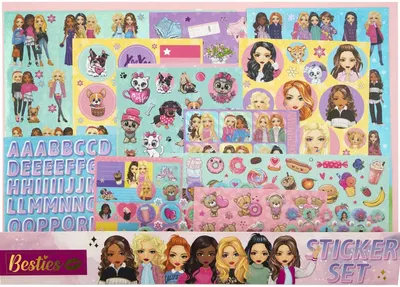 Set stickere Moxy Besties - 300 buc