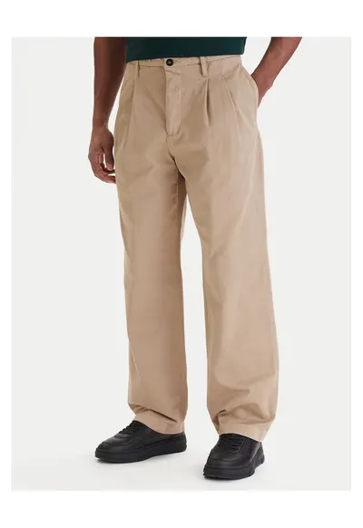 Pantaloni barbati - lejeri - bej - bumbac - Bej