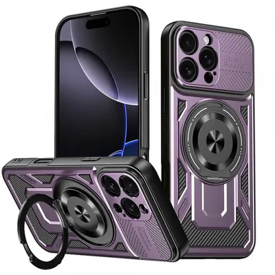 Husa pentru Apple iPhone 16 Pro Max, Techsuit, RuggedCam, Mov