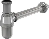 Sifon lavoar metalic DN32 cu piulita 5/4", Alcaplast A431