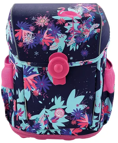 Ghiozdan școlar ergonomic Kaos - Tropic Night, cu capac