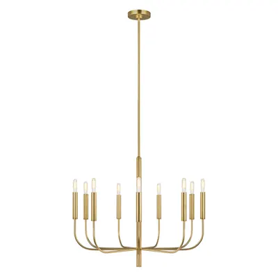 Corp de iluminat suspendat, lustra Brianna 9 Light Chandelier – Burnished Brass