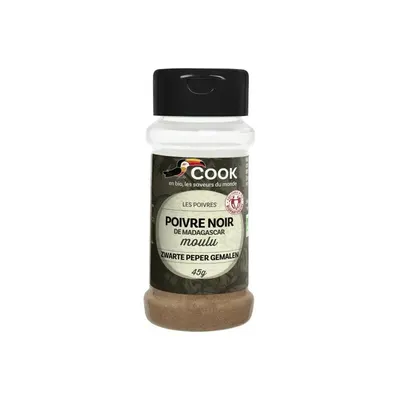 Piper negru macinat bio 45g Cook