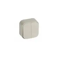 2 module Intrerupator cap scara pentruix- surface mounting - IP2X - 10 AX 250 V~ - ivory