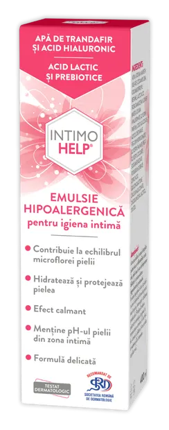 Emulsie hipoalergenica pentru igiena intima, 400 ml, Intimohelp