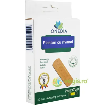 Plasture cu Rivanol One Care 2cm x 7cm 20buc