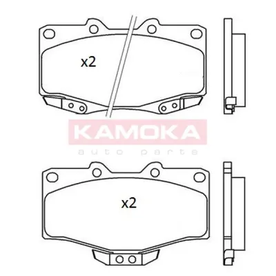 Set placute frana, frana disc KAMOKA JQ101184