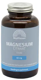 Magnesium Citrate, 180 capsule, Mattisson Healthstyle