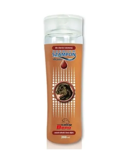 BENEK Super Beno Premium Sampon pentru cainii cu blana inchisa la culoare 200 ml
