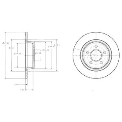 Disc frana DELPHI BG3873