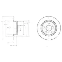 Disc frana DELPHI BG3873