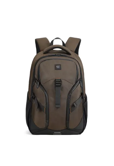 Rucsac unisex cu aplicatie logo - Maro